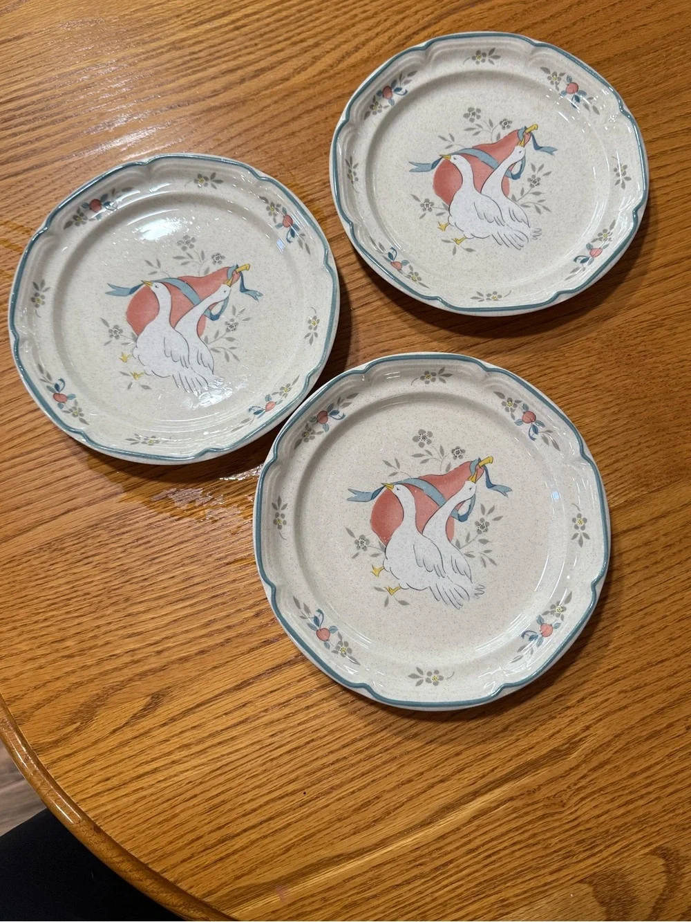 Vintage marmalade plates - set of 3